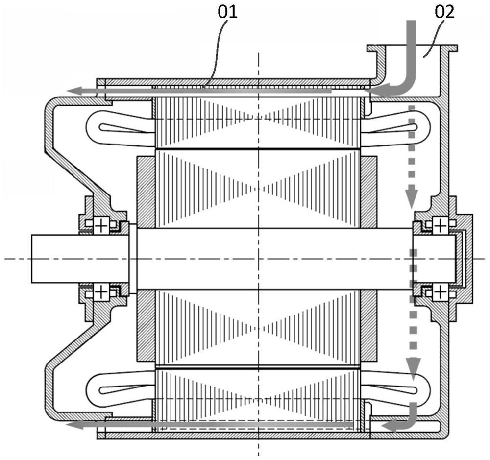 Diffusion end cover and motor