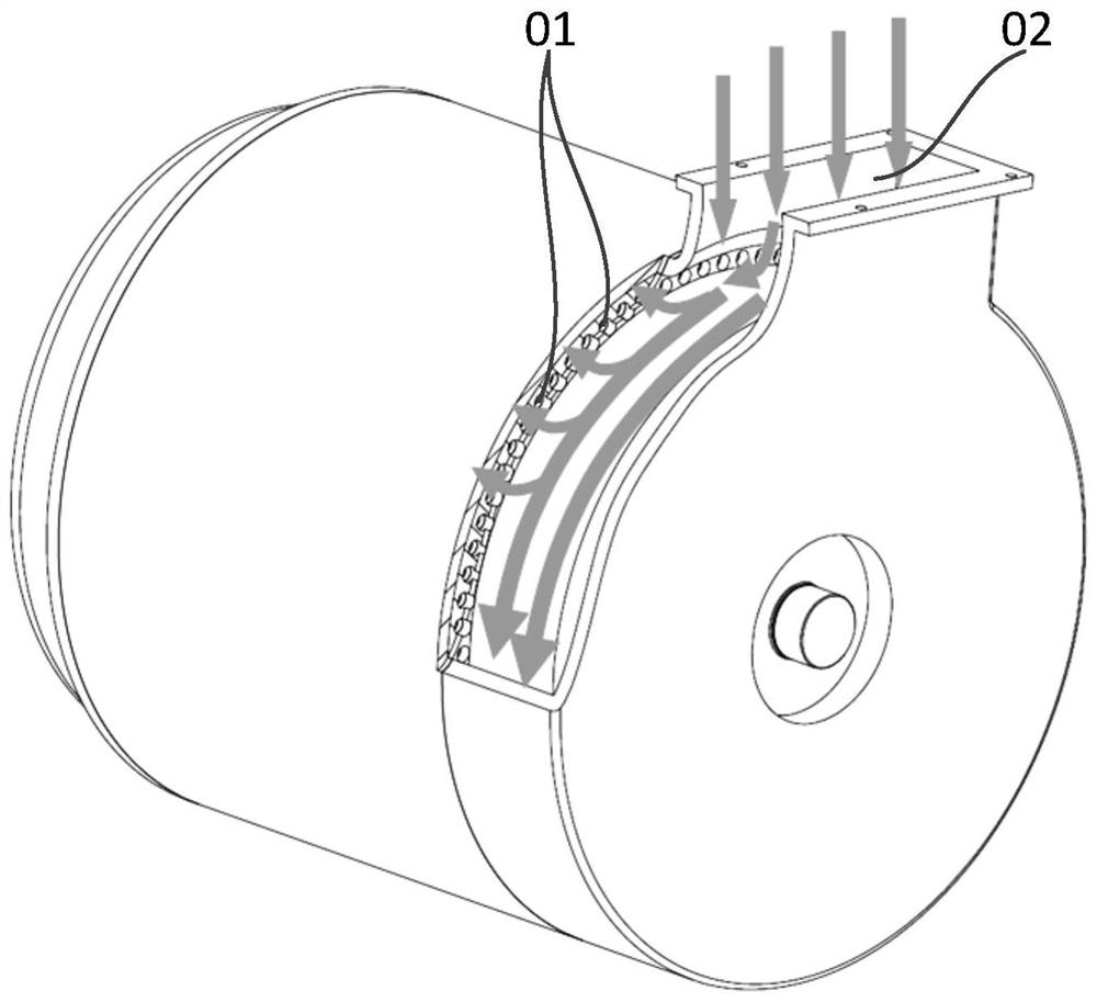 Diffusion end cover and motor