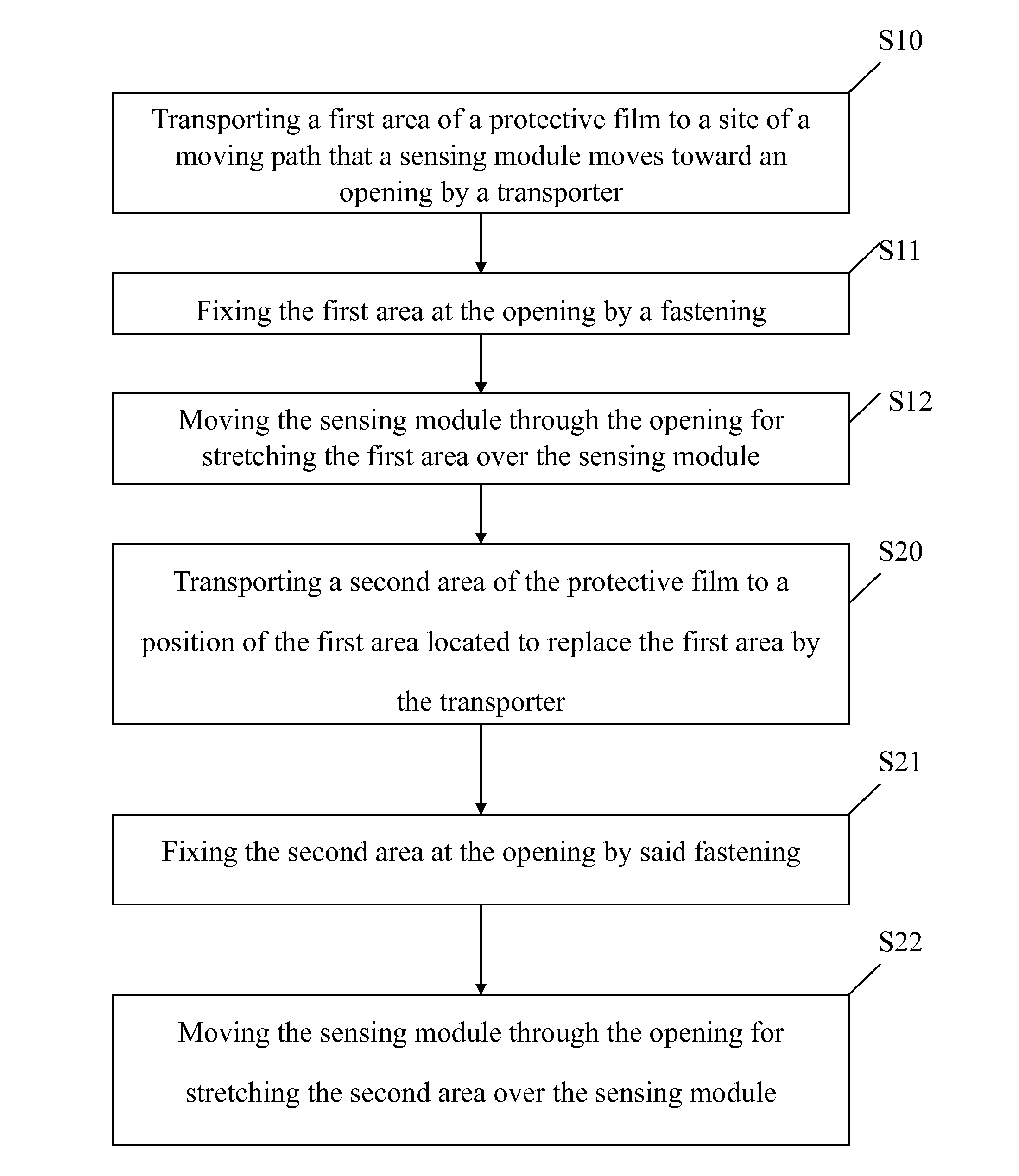 Physiological signal sensing device, containing device and method for wearing a protective film