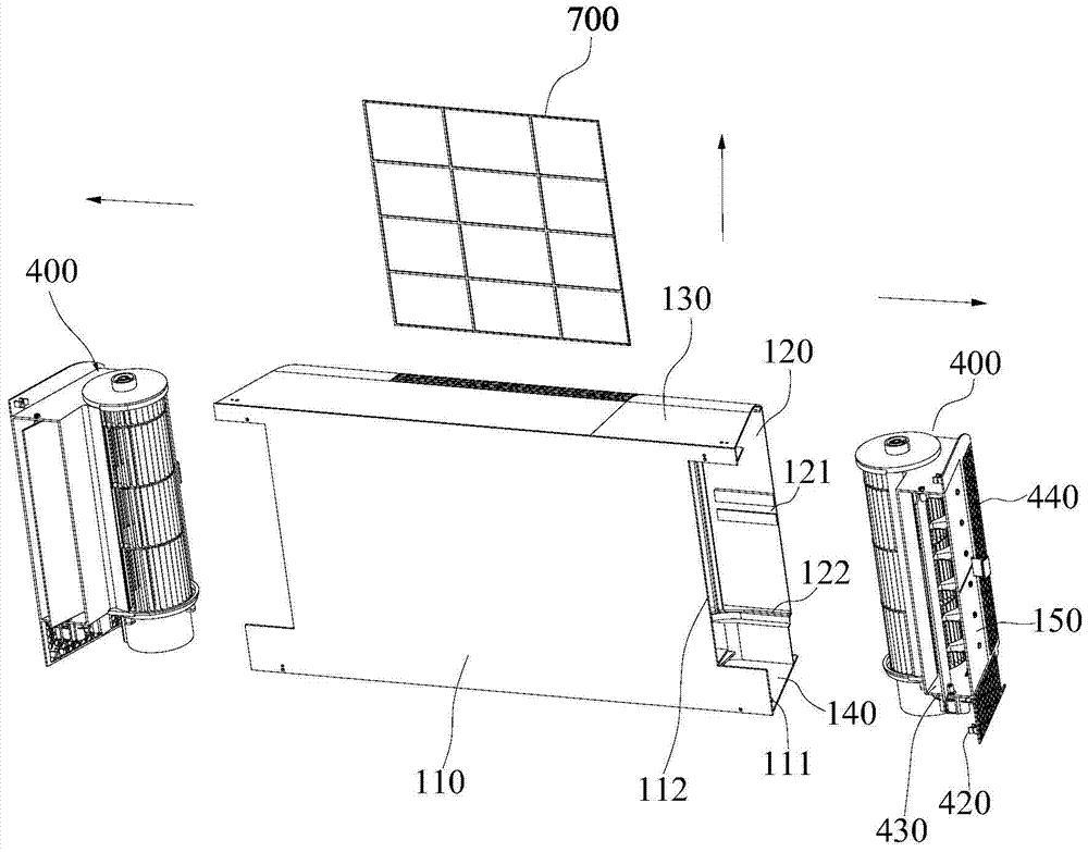 Detachable and washable air conditioner indoor unit