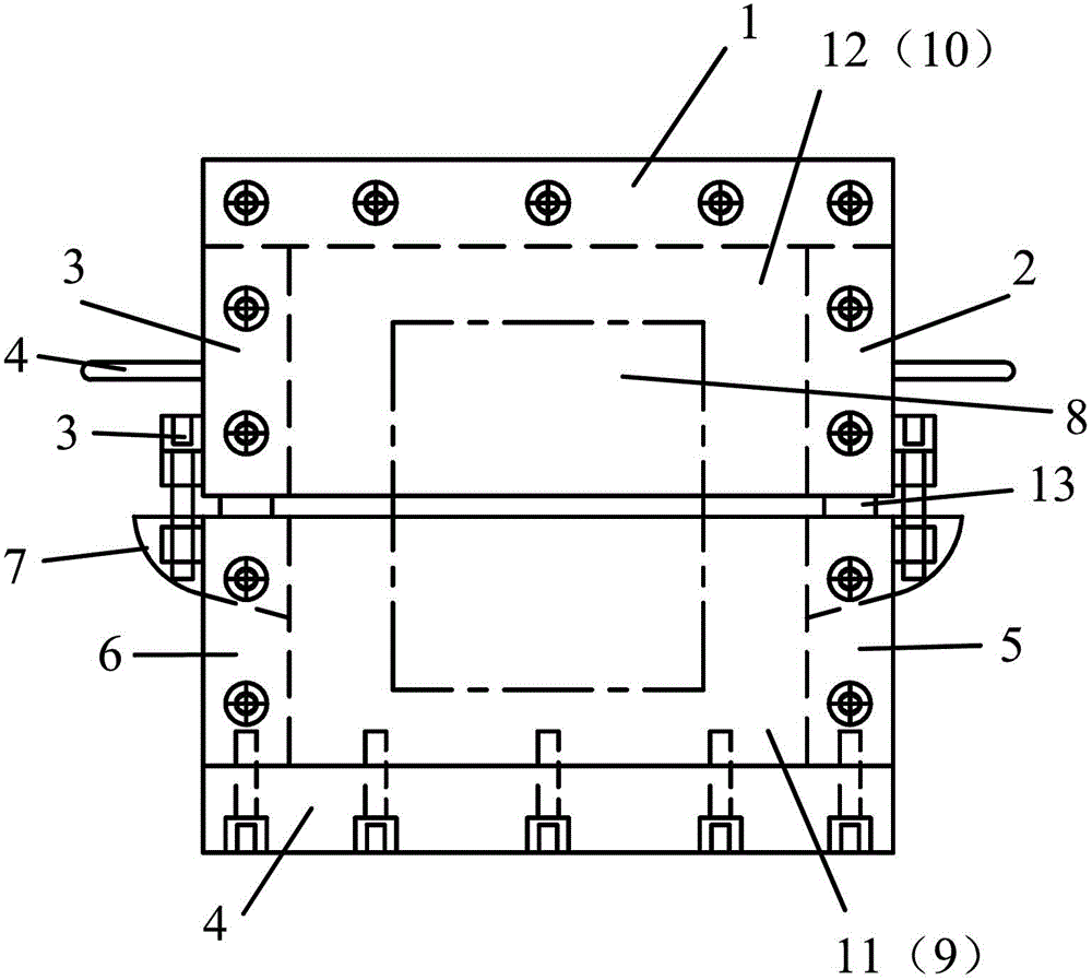 Shear test method of rock structural plane and its implementing device