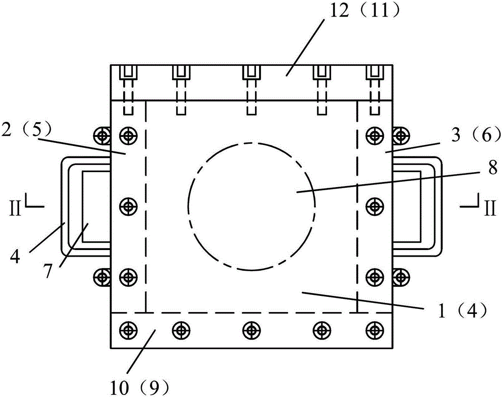 Shear test method of rock structural plane and its implementing device