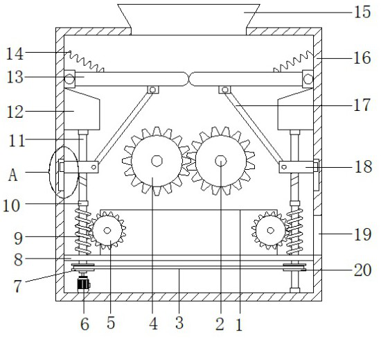 Waste recovery device based on aluminum plate trimming