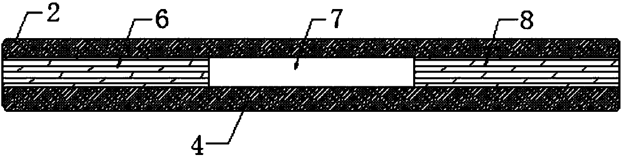 Three-layer and three-area memory-foam mattress