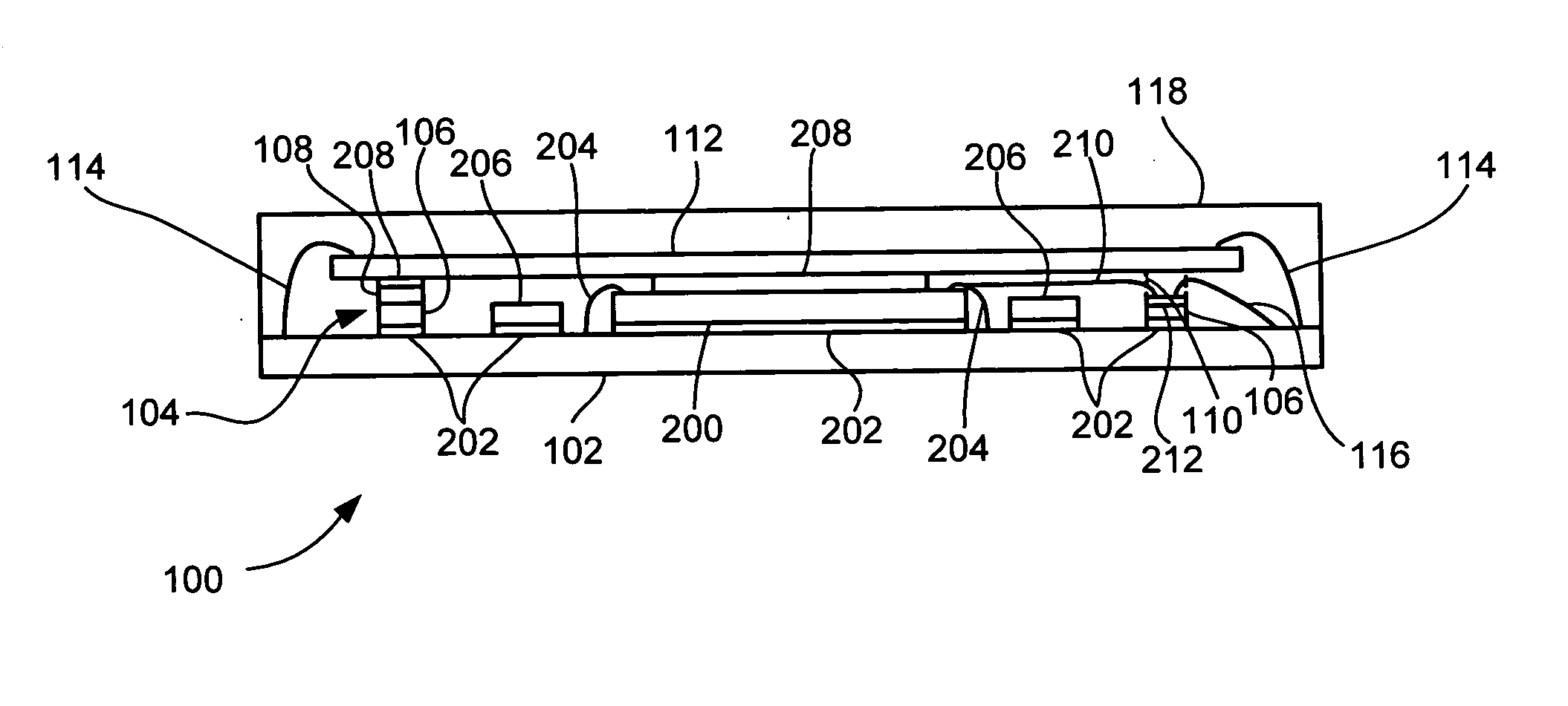 Stacked die packaging and fabrication method