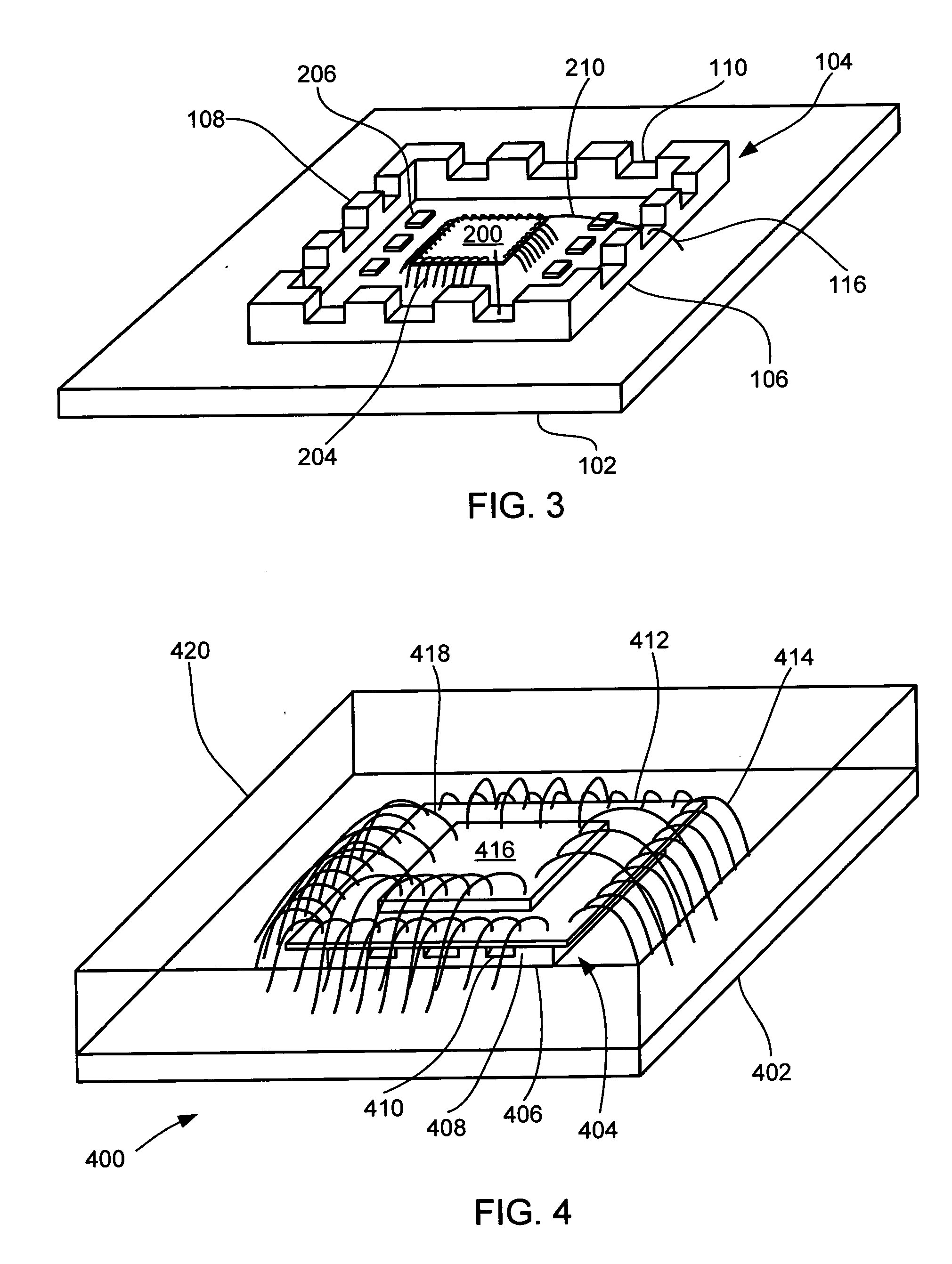 Stacked die packaging and fabrication method