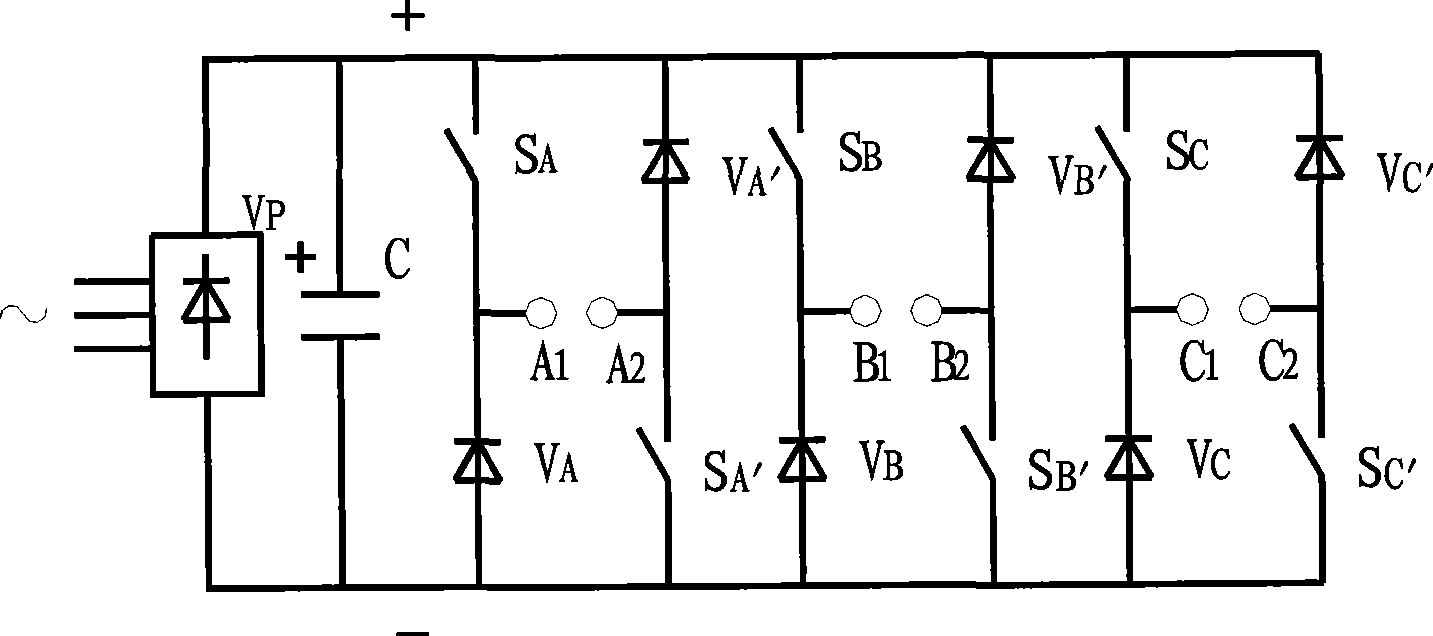 Six-phase switch reluctance motor system