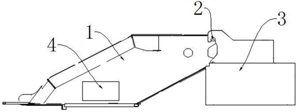 Crane counterweight identification method and device and crane