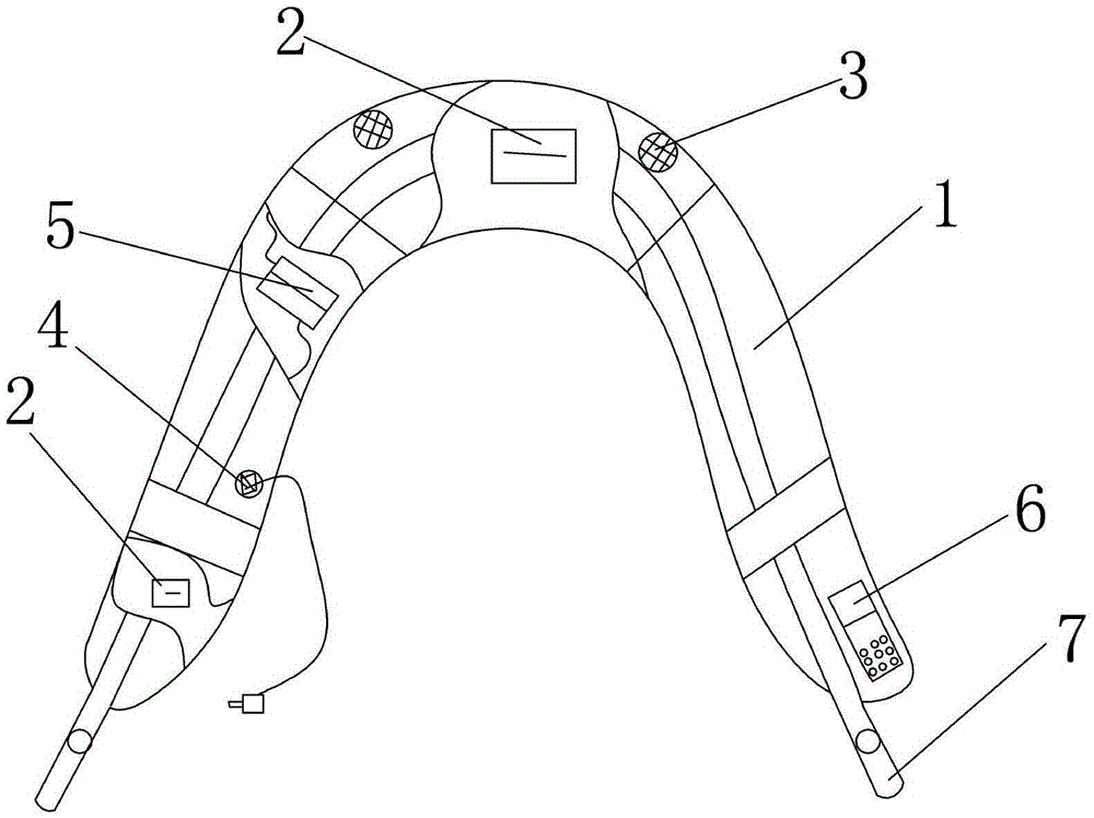 Massage shoulder strap