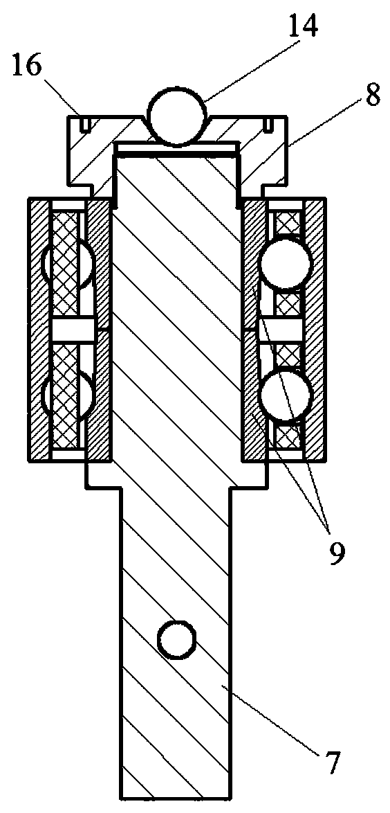 Axial deformation measurement tooling for dual-inner ring dual-row ball bearings