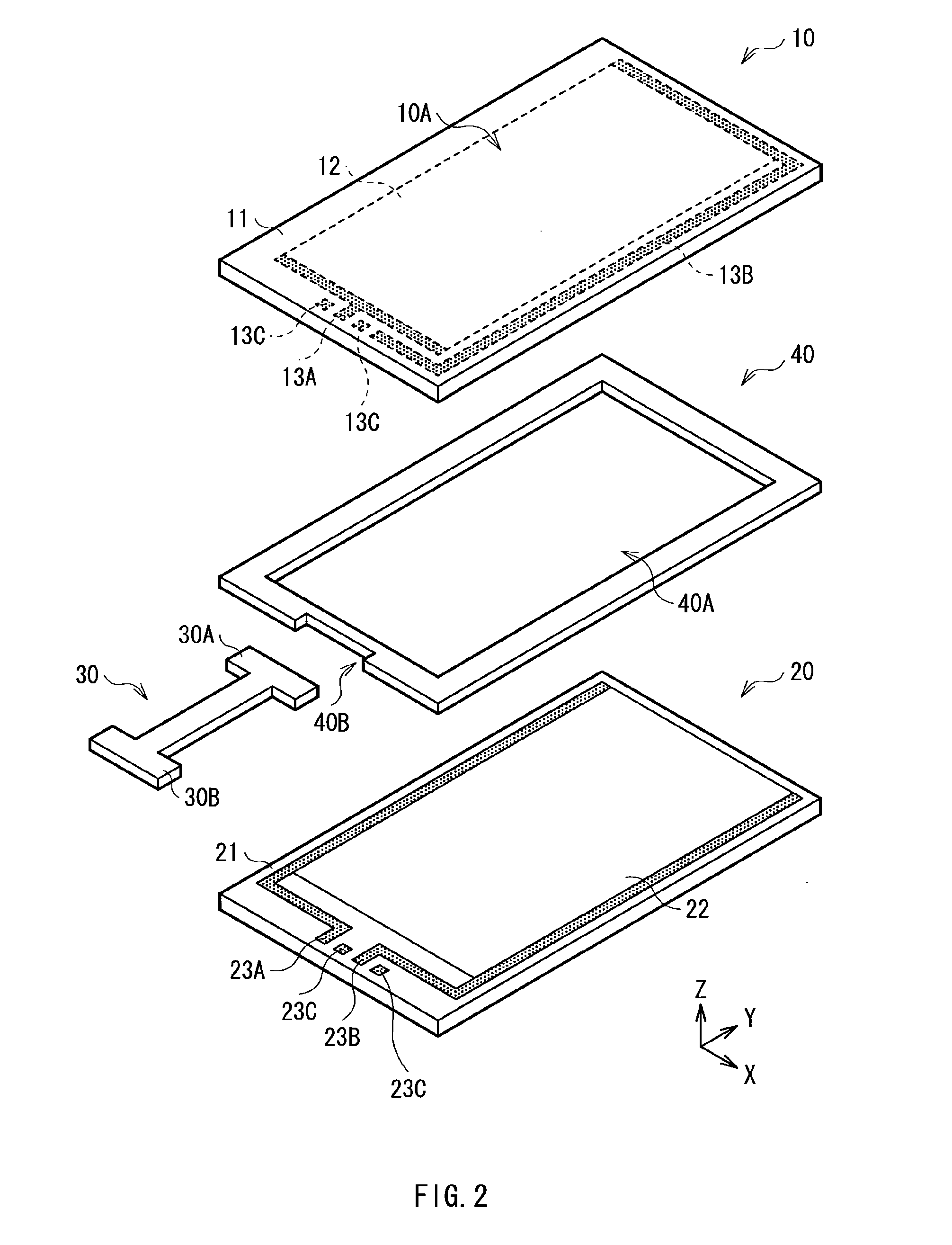 Flexible printed circuit, touch panel, display panel and display