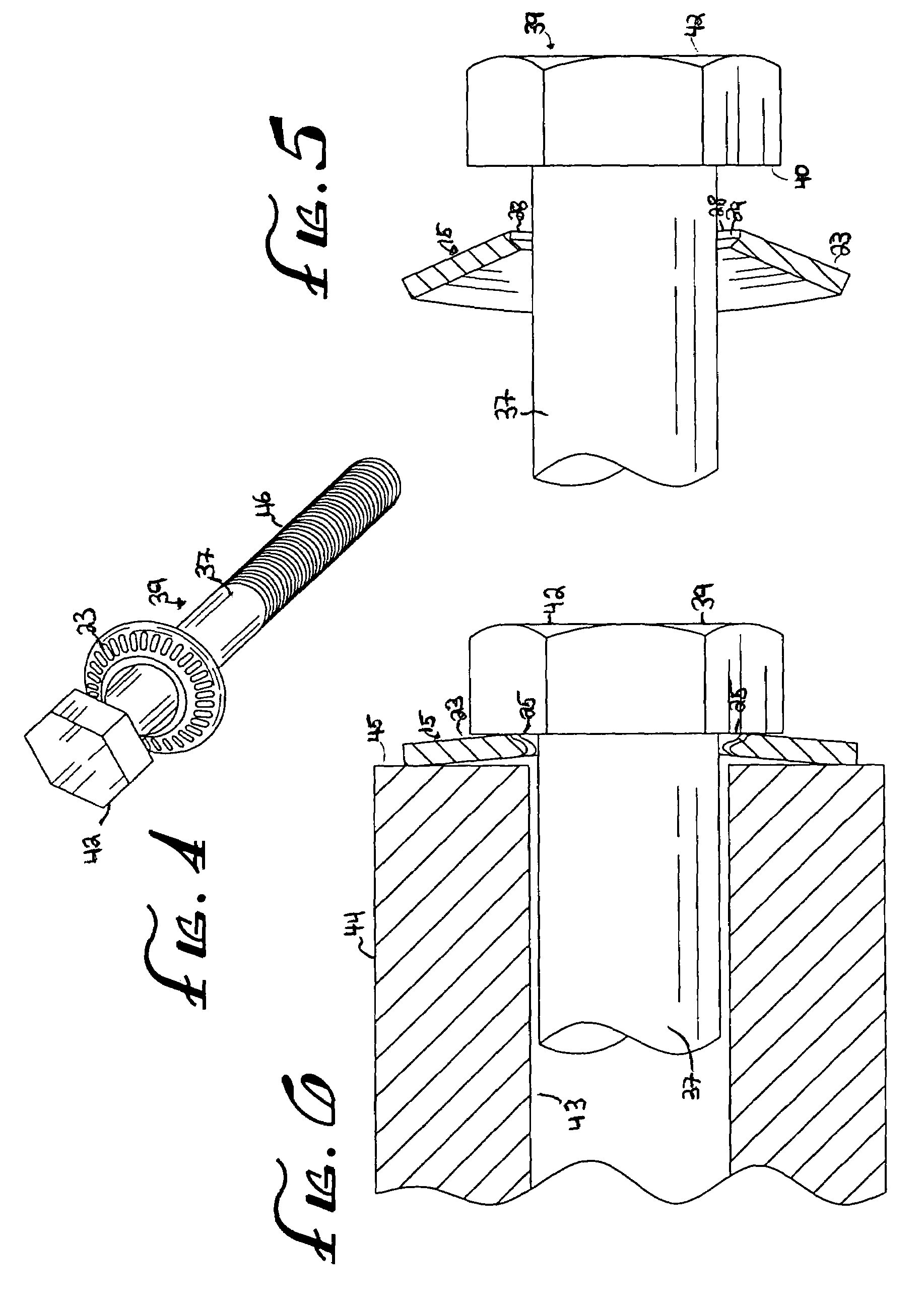 Washer with crush zone