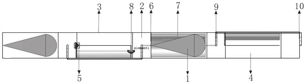 Four-direction monopole directional antenna system and method for borehole radar detection