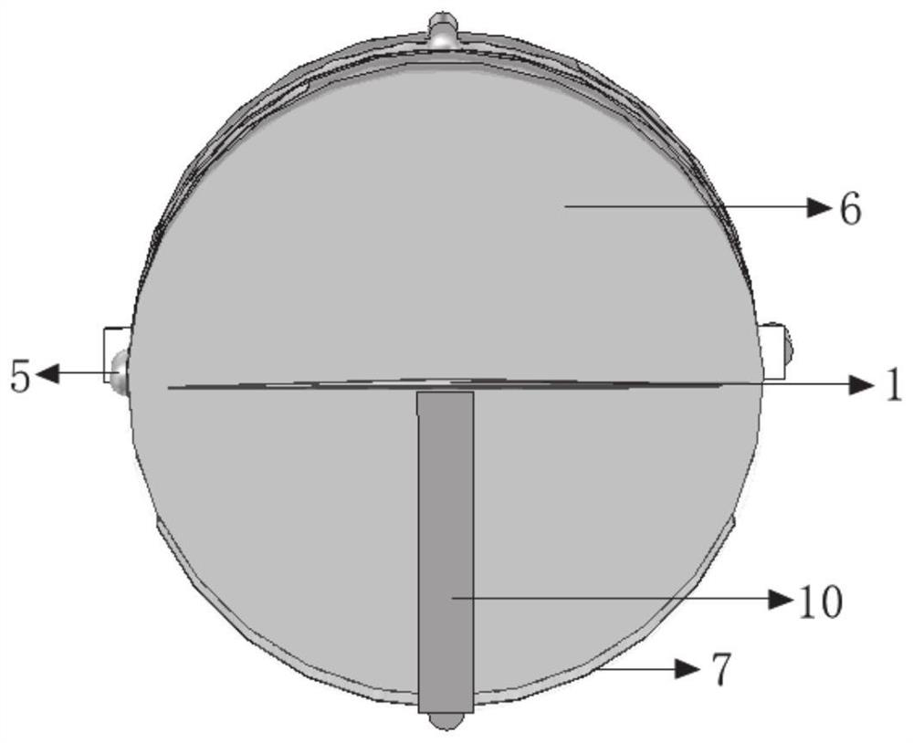 Four-direction monopole directional antenna system and method for borehole radar detection