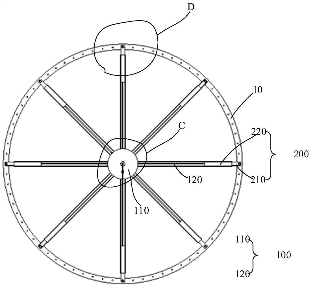 Tower anti-deformation device of wind generating set