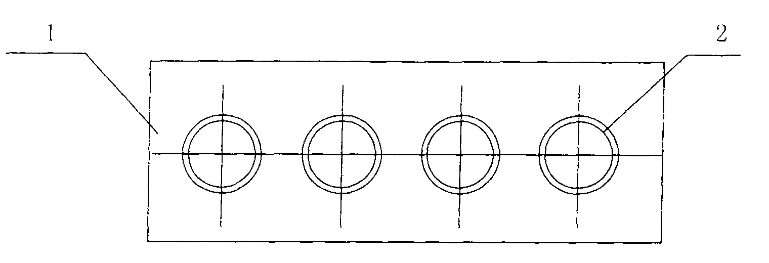 Method for processing cast copper cooling wall of blast furnace