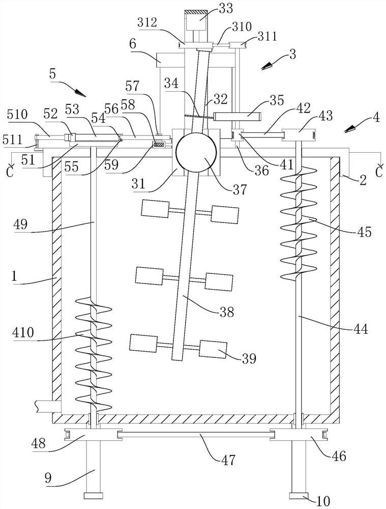 Mixing device for preparing industrial enzyme preparation