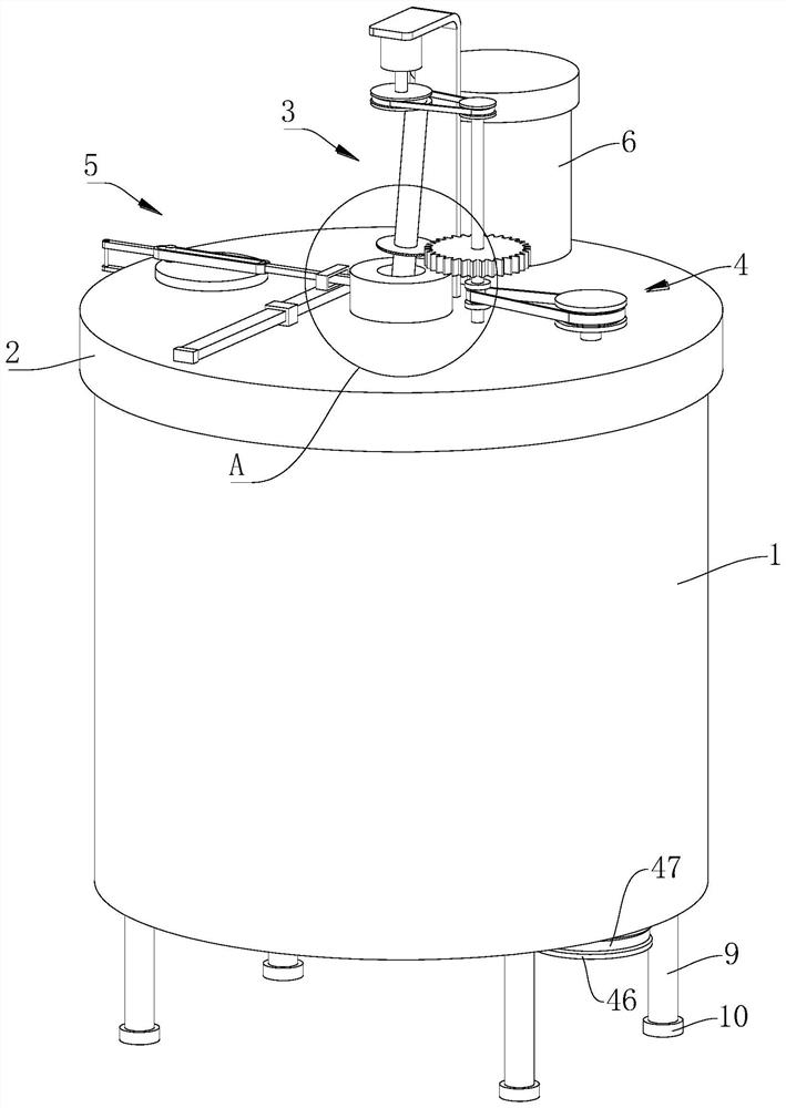 Mixing device for preparing industrial enzyme preparation