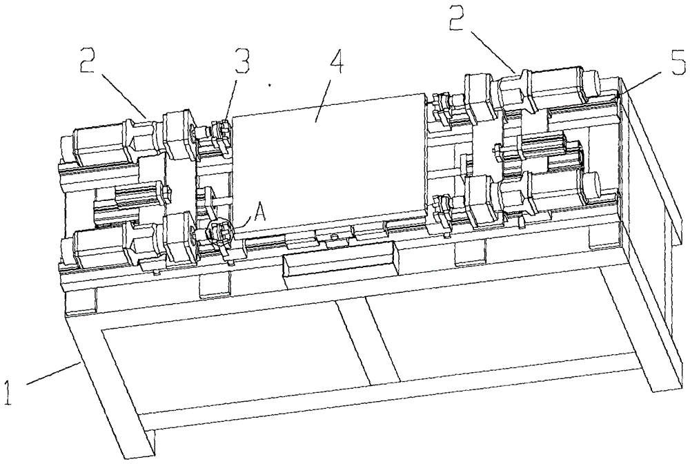 Four-axis synchronous accurate-torque fastening equipment for bolts