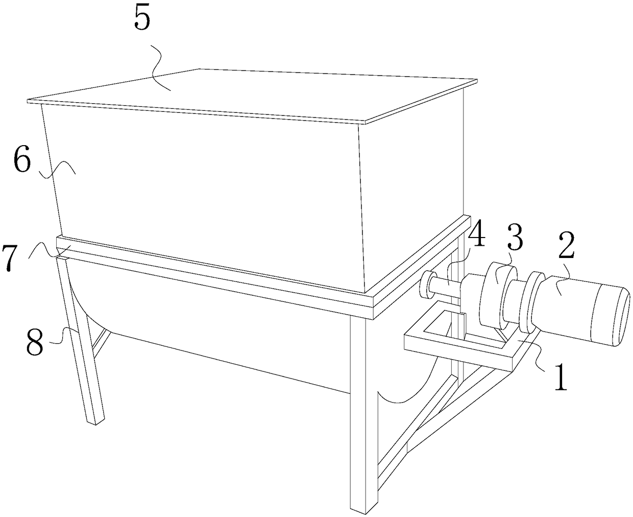 Feed stirring and pulverizing machine with pre-pulverizing function