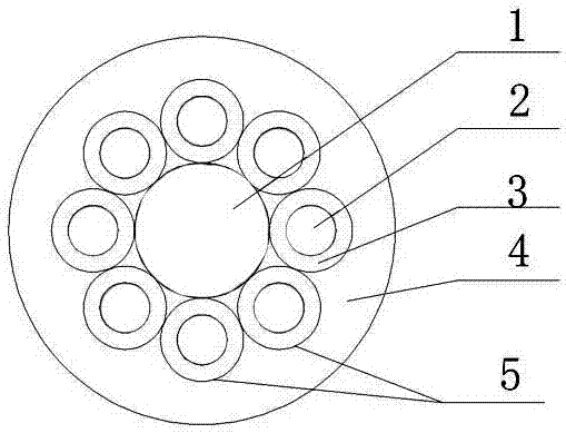 Special cable for rail transit subway safety door power and signal transmission system and preparation method thereof