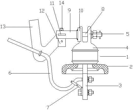 Insulator lightning protection device capable of adjusting discharging gap