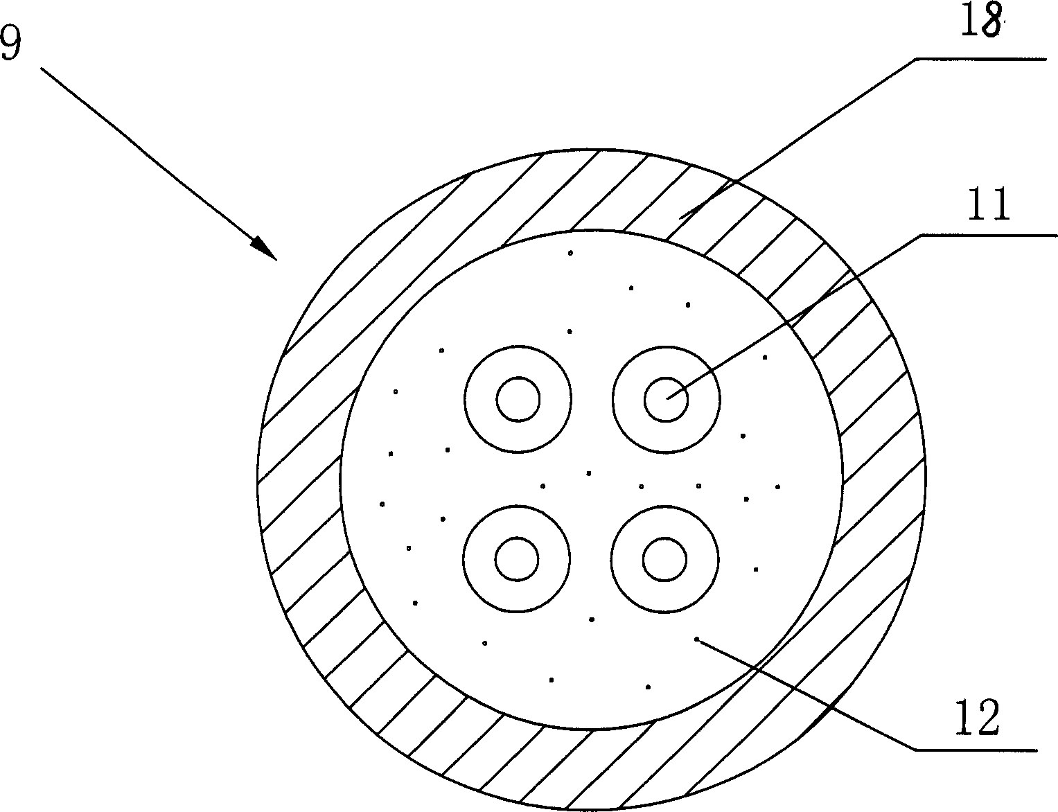 Photoelectric composite railway digital signal cable