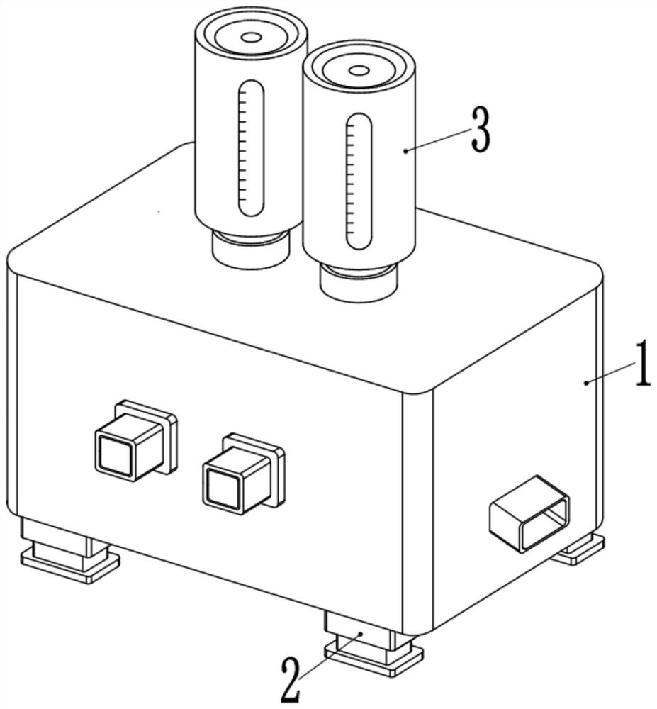 Feeding and proportioning device for infant milk powder preparation