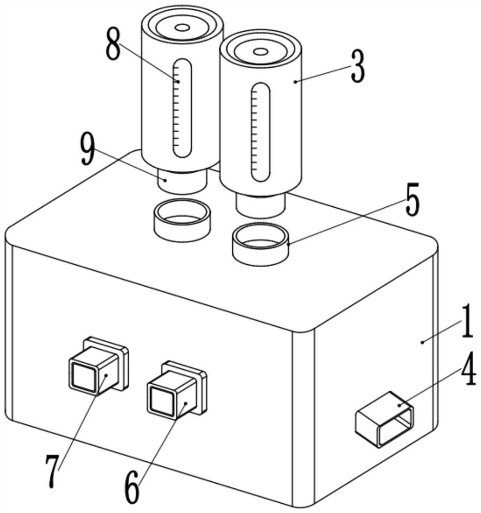 Feeding and proportioning device for infant milk powder preparation