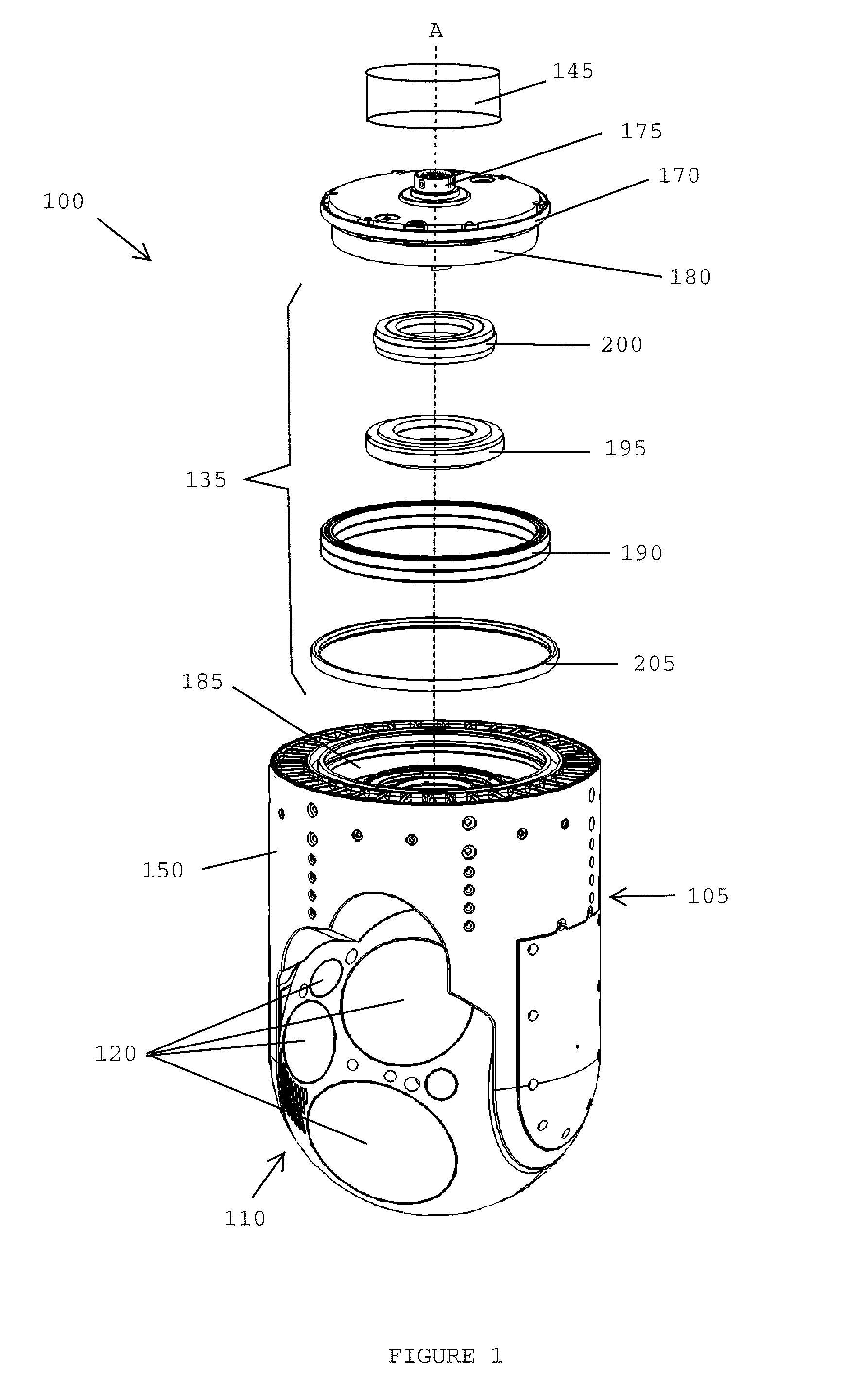 Optical Payload with Folded Telescope and Cryocooler