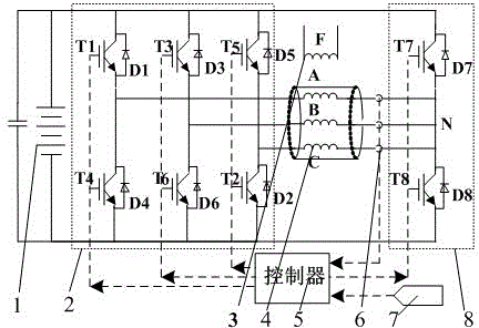 Excitation fault fault-tolerant power generation system of double-salient electro-magnetic motor and control method of system