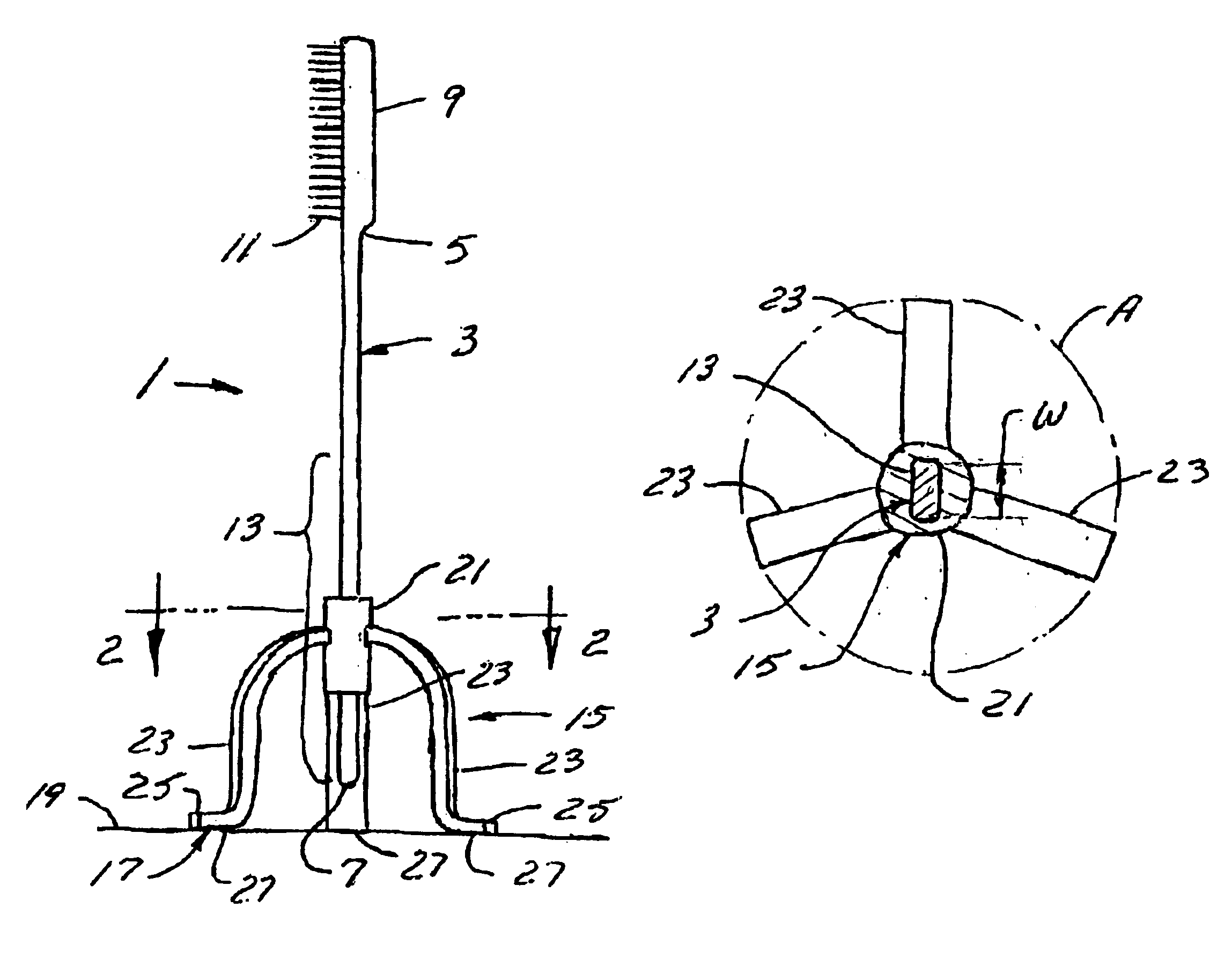 Toothbrush with stand