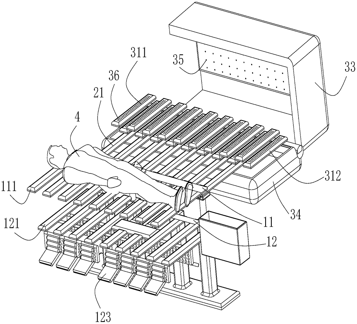 Multifunctional nursing bed