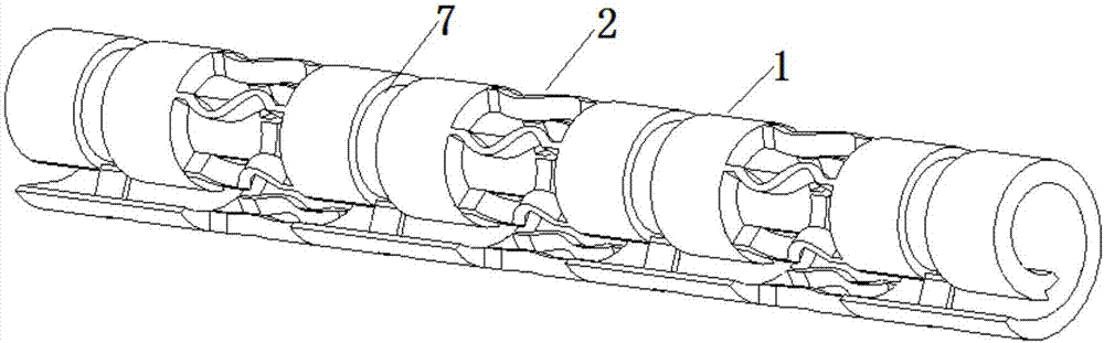 Intravascular stent in type of supporting rib having mortise and tenon joint structure