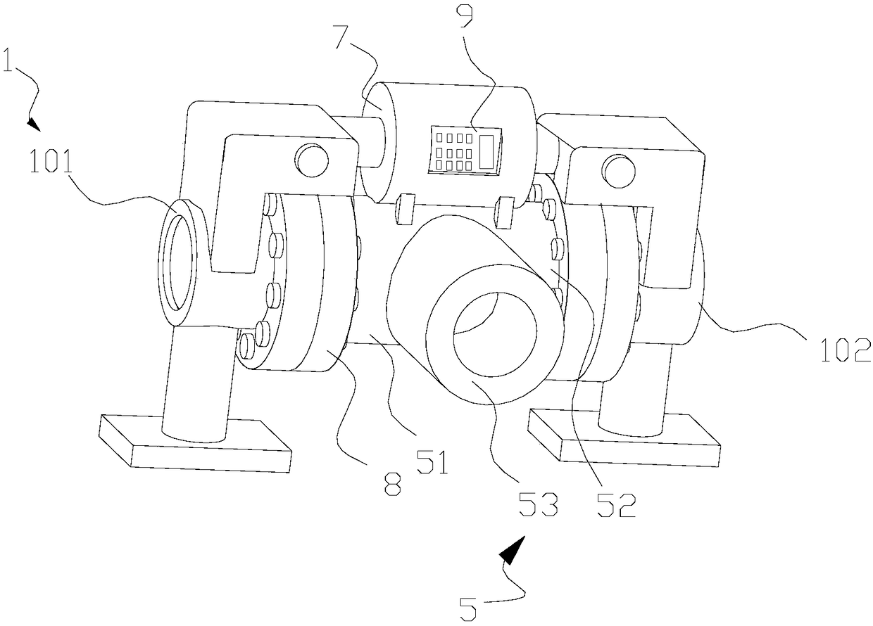 Large-caliber pneumatic multi-way eccentric butterfly valve