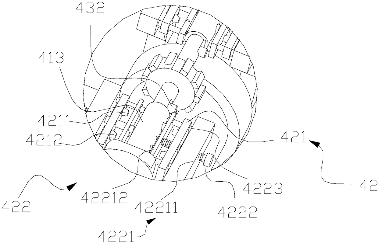 Large-caliber pneumatic multi-way eccentric butterfly valve