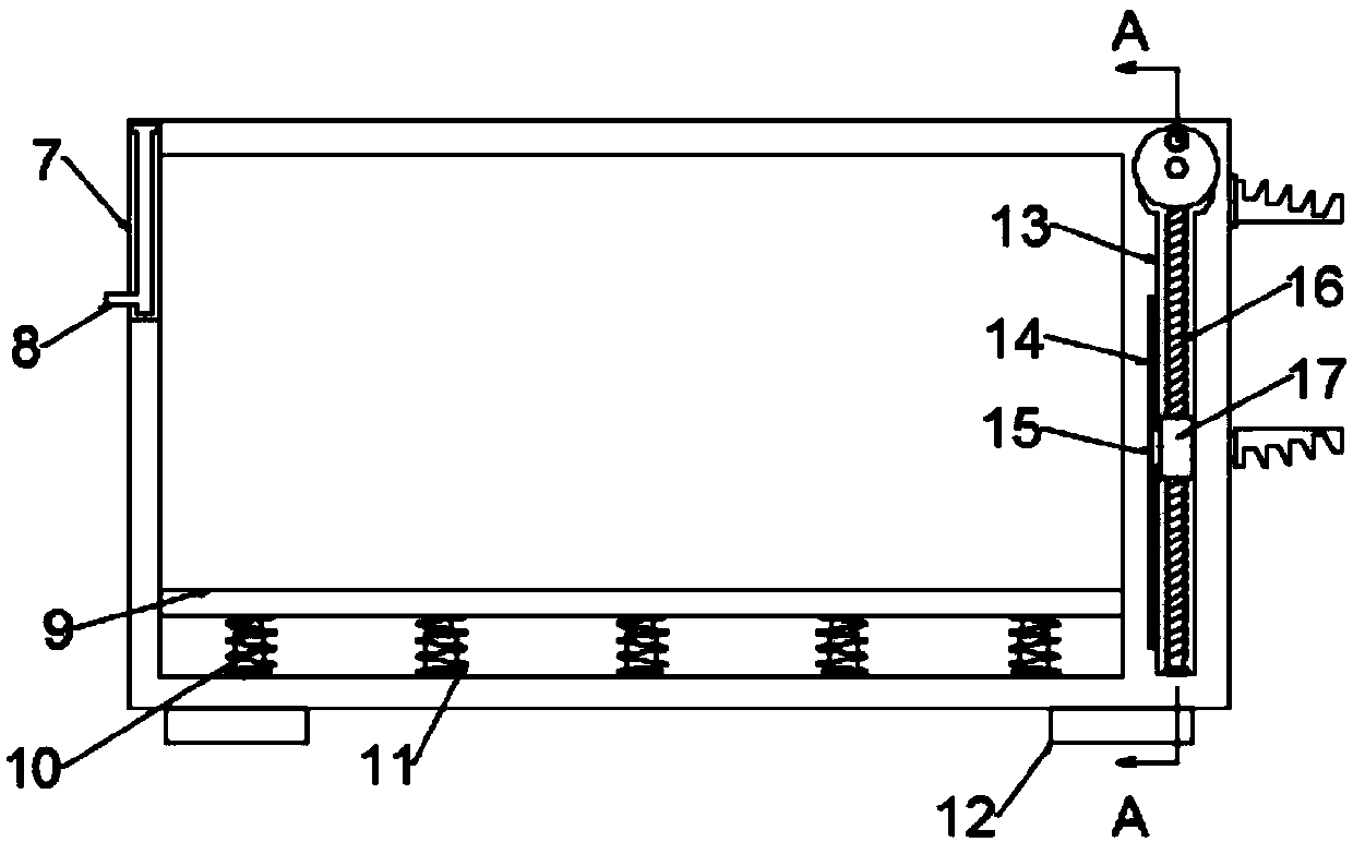 Computer host placing box capable of combing data lines