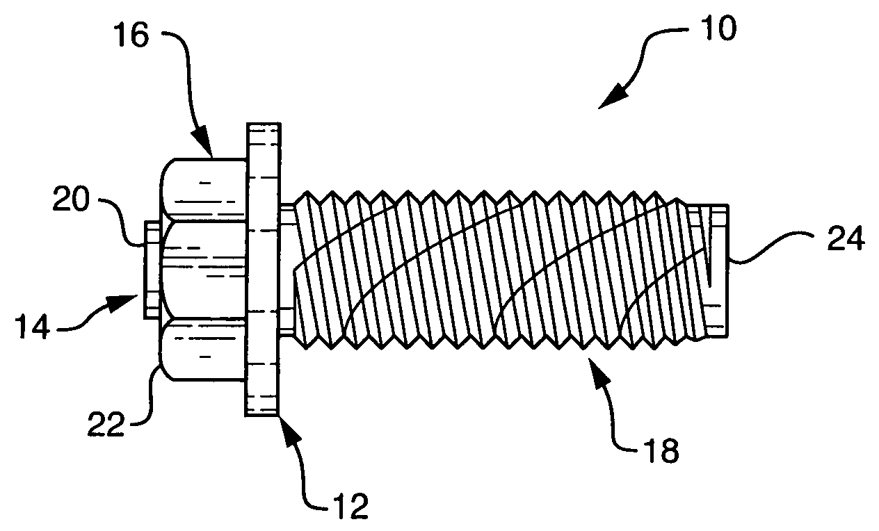 Thread forming fasteners for ultrasonic load measurement and control