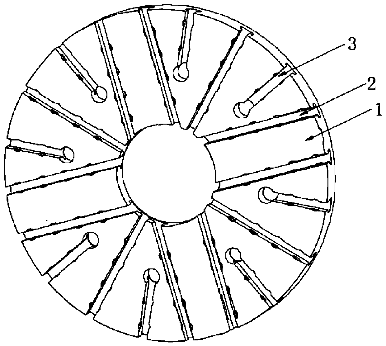 Four-jaw chuck clamp used for high-precision four-jaw chuck