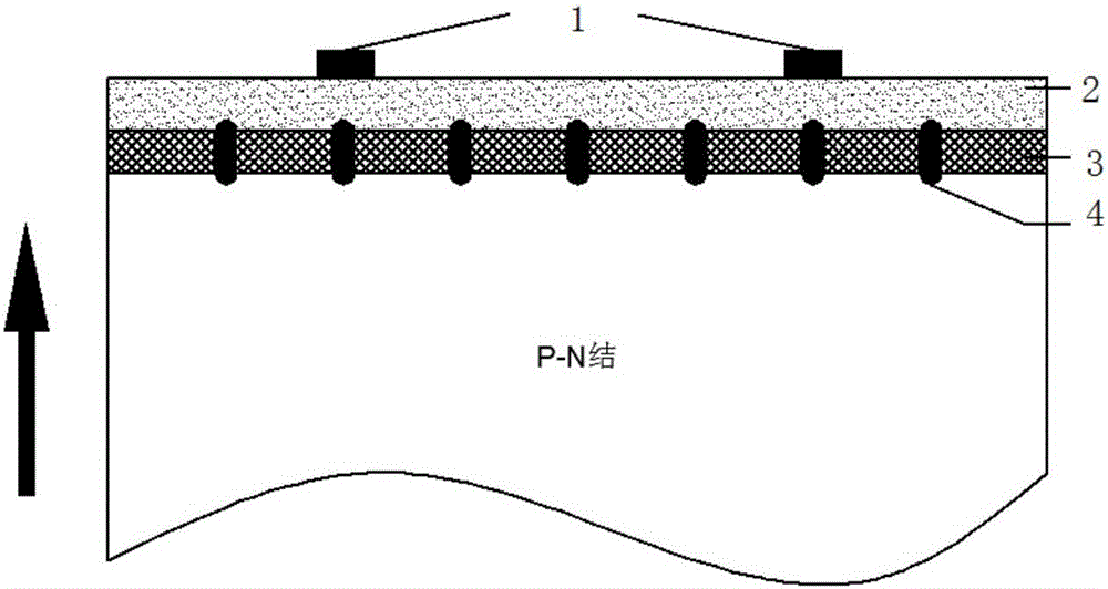 Connecting structure of crystalline silicon photovoltaic cell with transparent electrodes