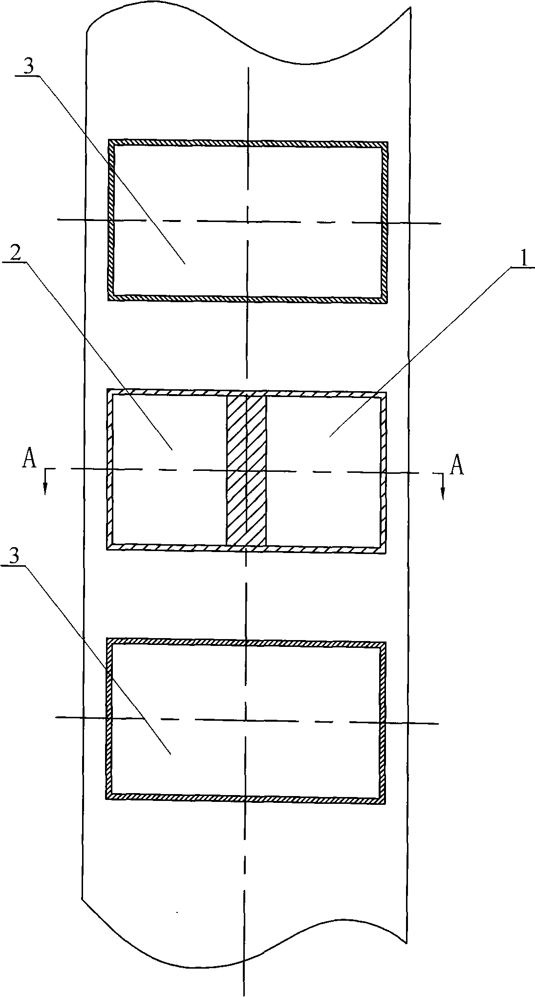 Wall type arranged horizontal rich-lean direct current combustion device