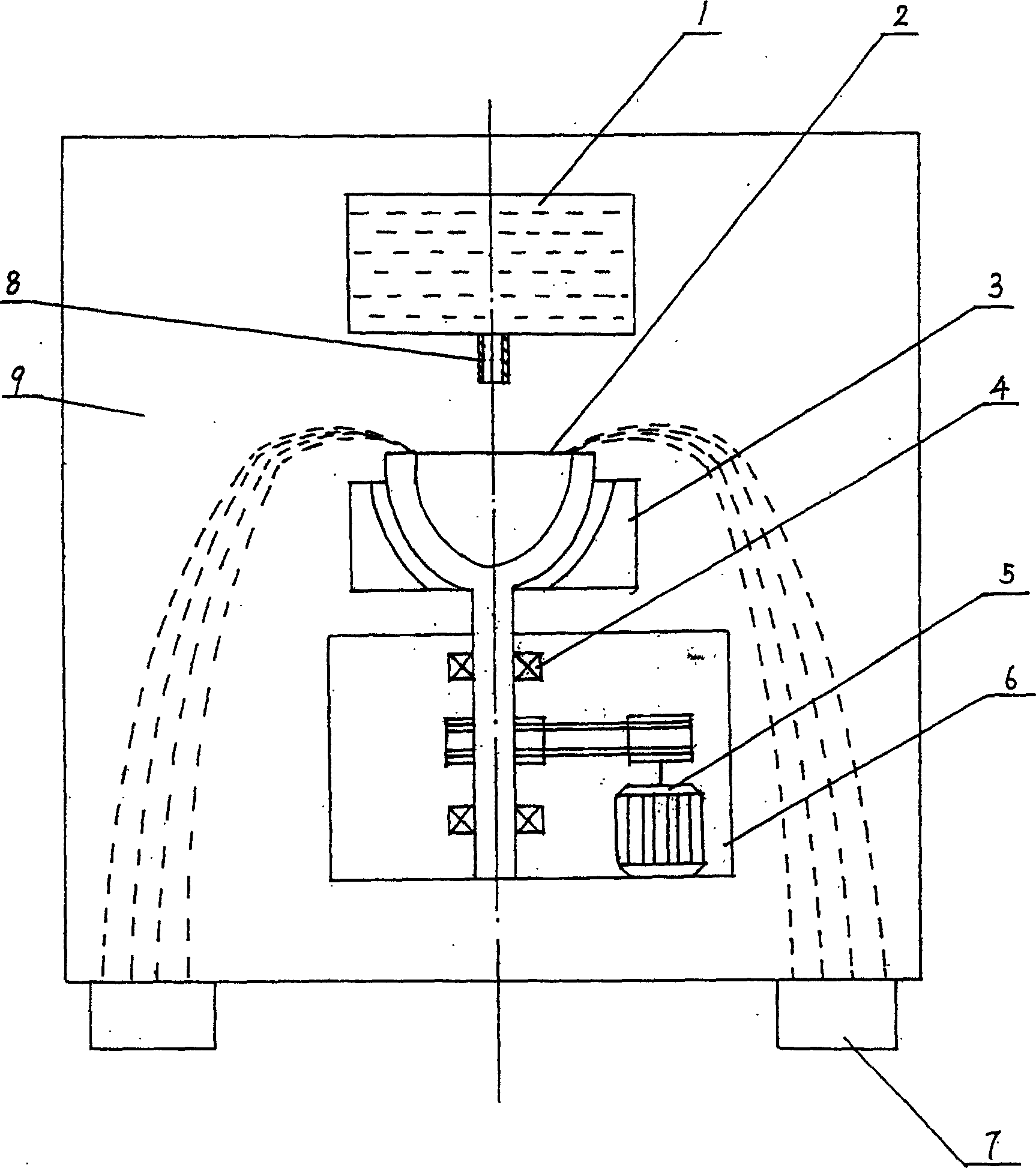 Preparation method of low oxygen content microballon parent metal powder and its special equipment