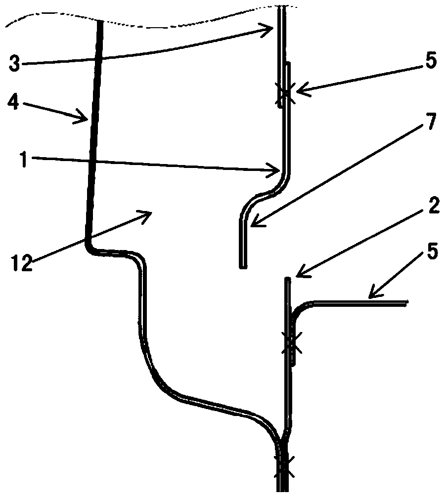 Rear connection assembly of a rear wheel housing