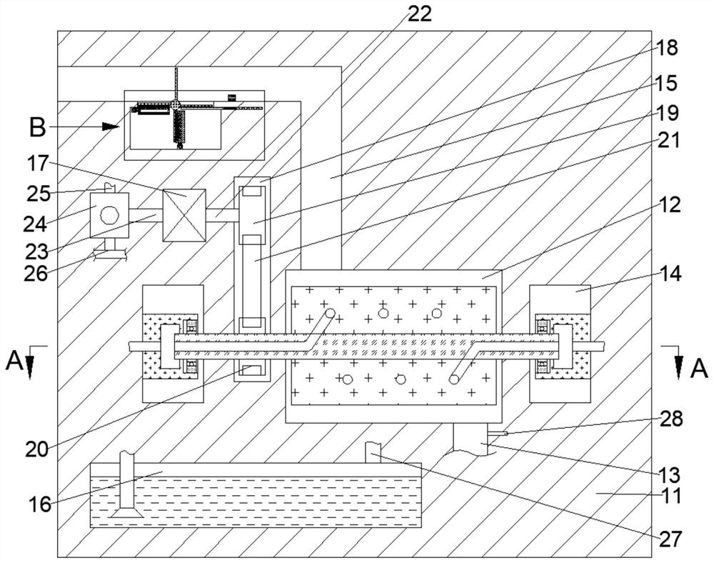 Screw type air compressor with cooling and dust removing functions