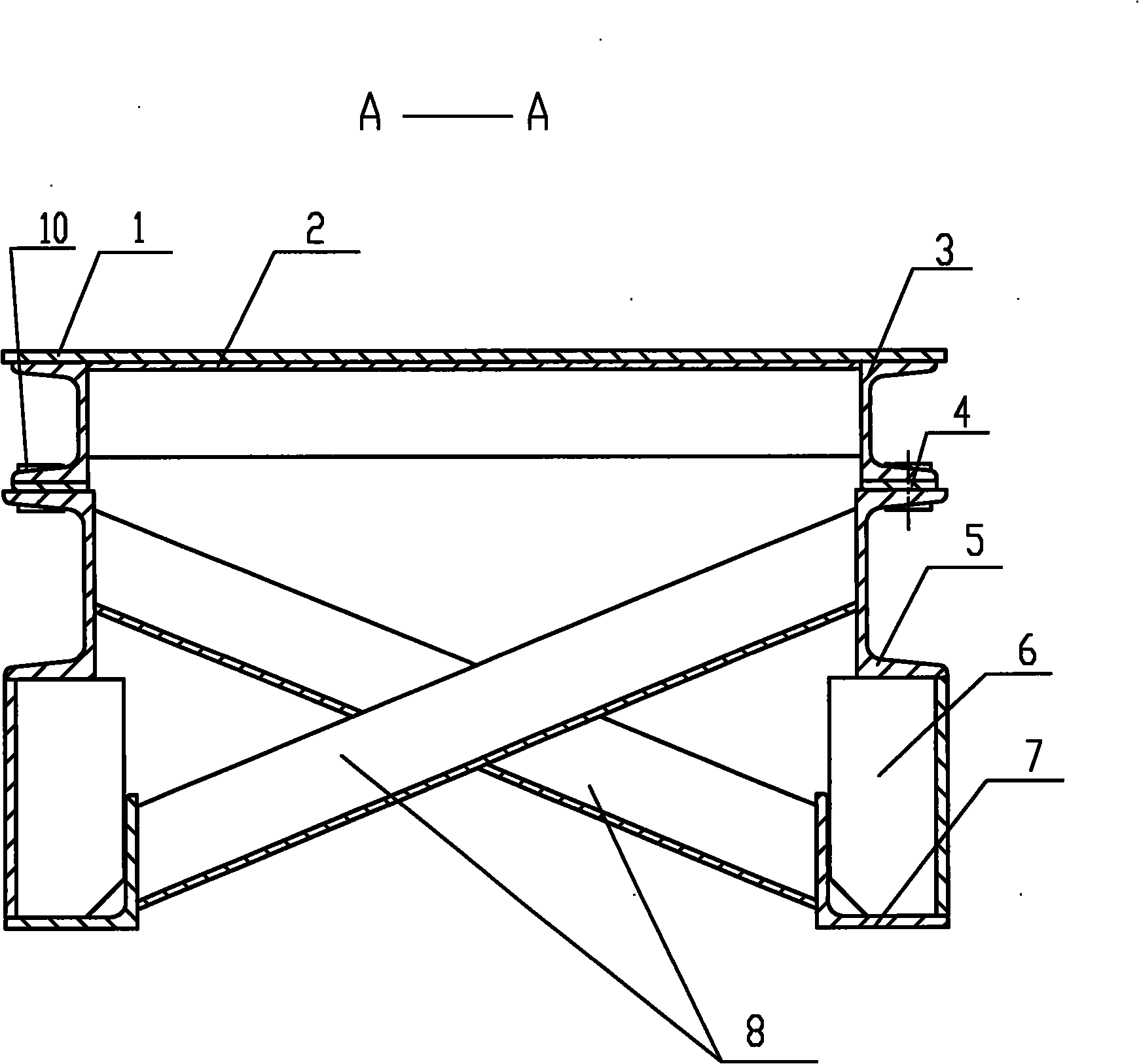 Movable steel base for constructing prefabricated beam and standard joint thereof