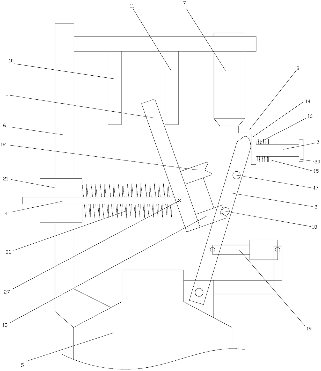 Automatic feeding device for chemical reaction tank