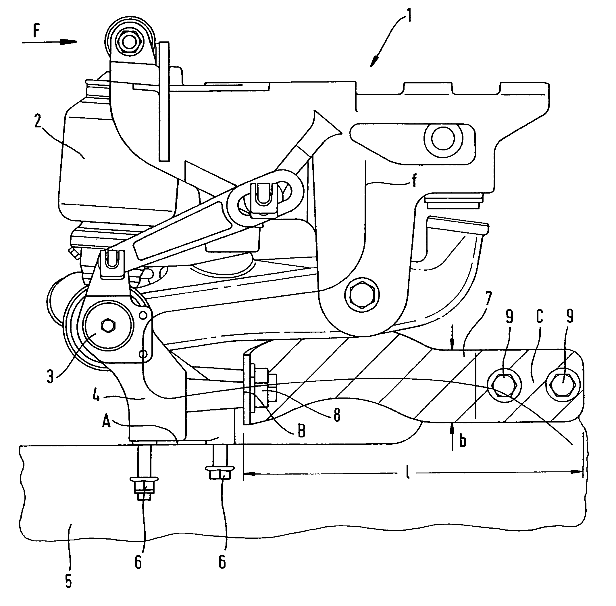 Linkage for a driver's cab