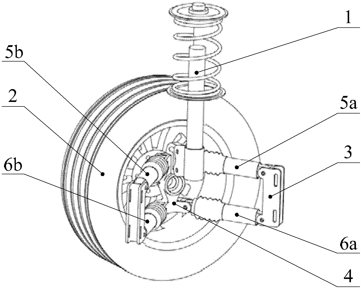 Multi-connecting-rod rectilinear movement hanger bracket adopting ball spline pair