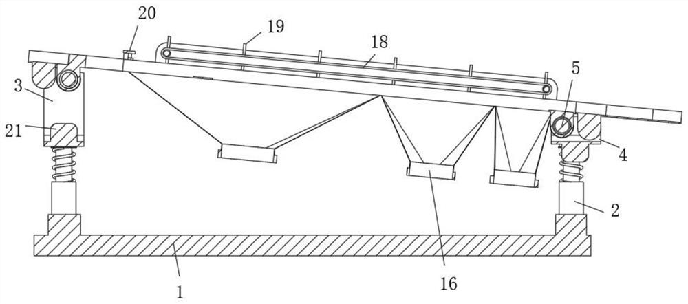 A screening device for finished nuts