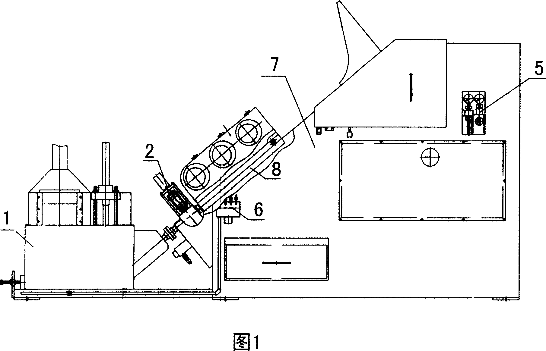 Automatic die casting machine for producing grid of accumulator